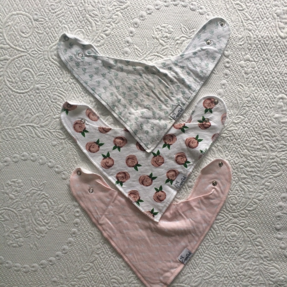 Copper Pearl Bandana Bibs Set of 3
